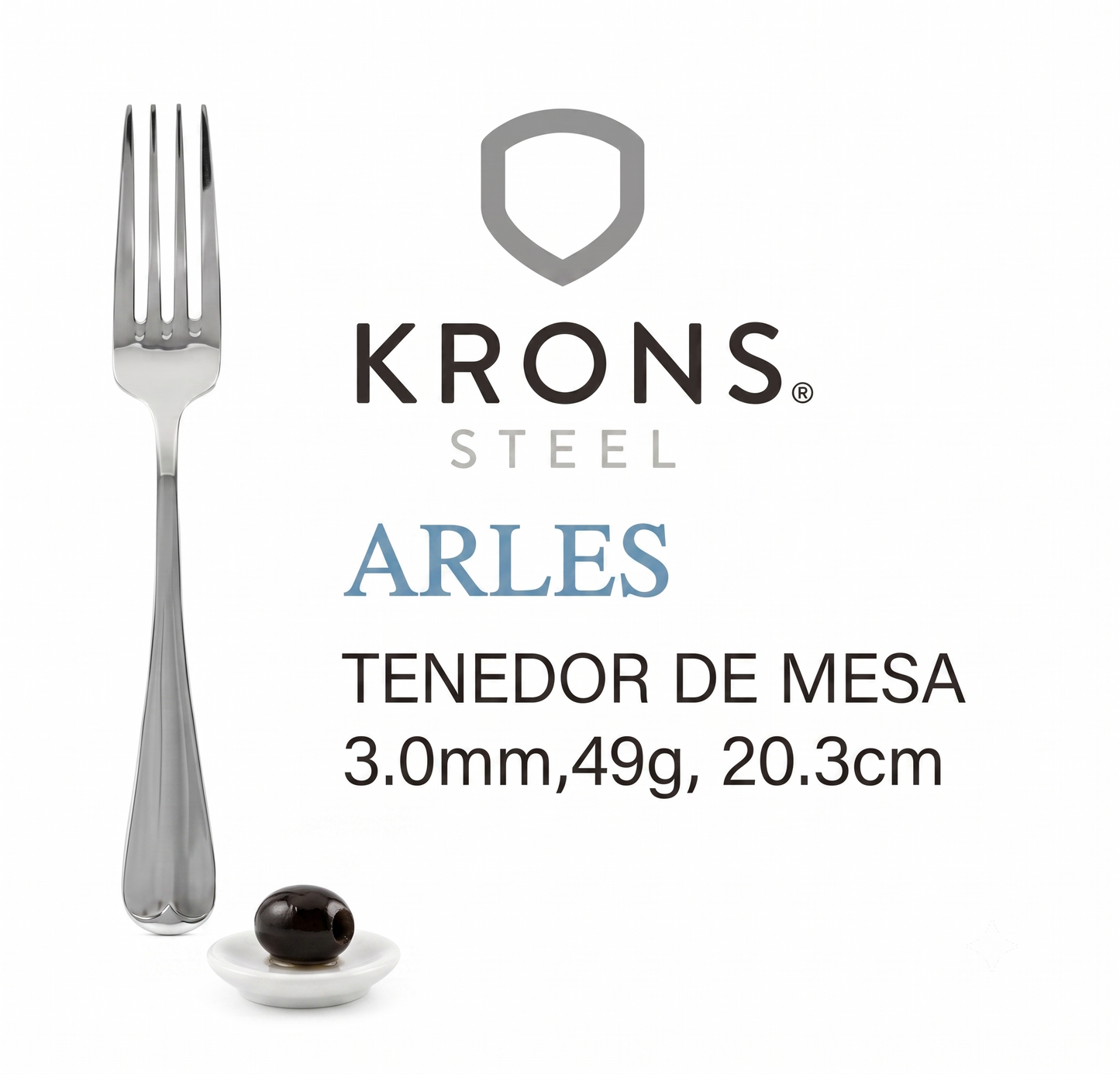 Krons Arles Tenedor De Mesa (6 unidades)