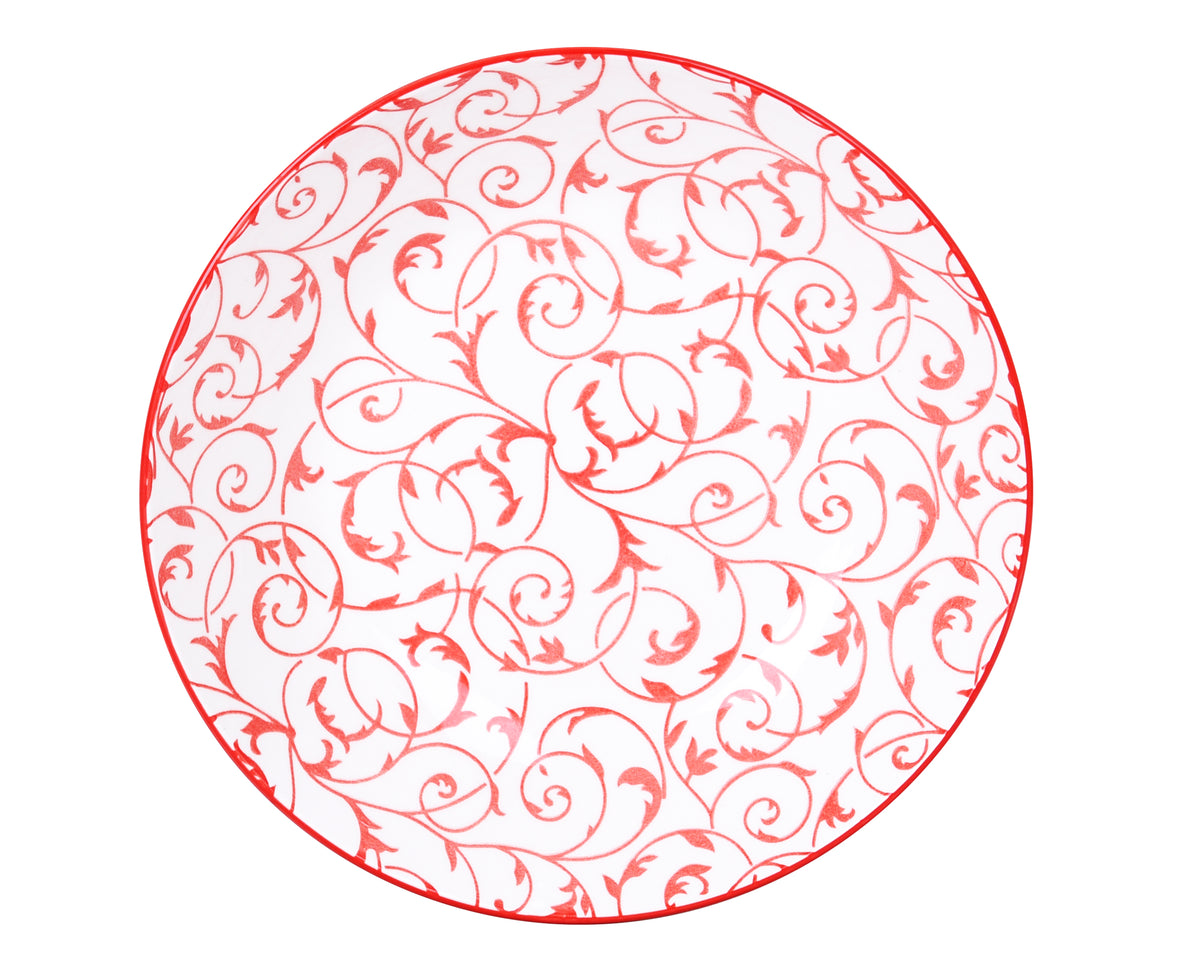 Juego de Vajillas Red Flower 30 Piezas