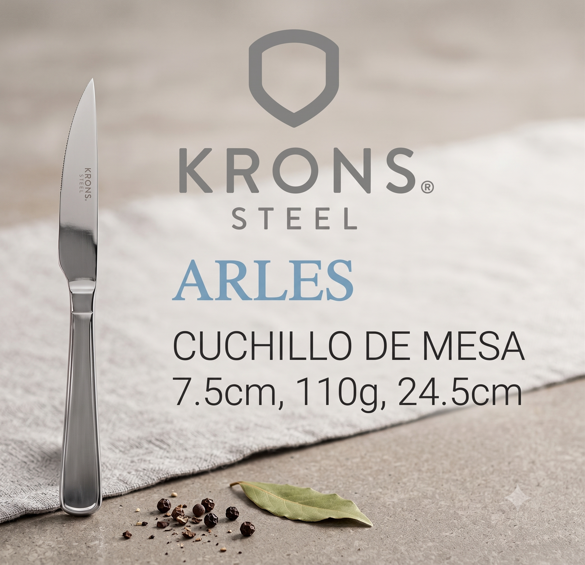 Krons Arles Cuchillo De Carne (6 unidades)